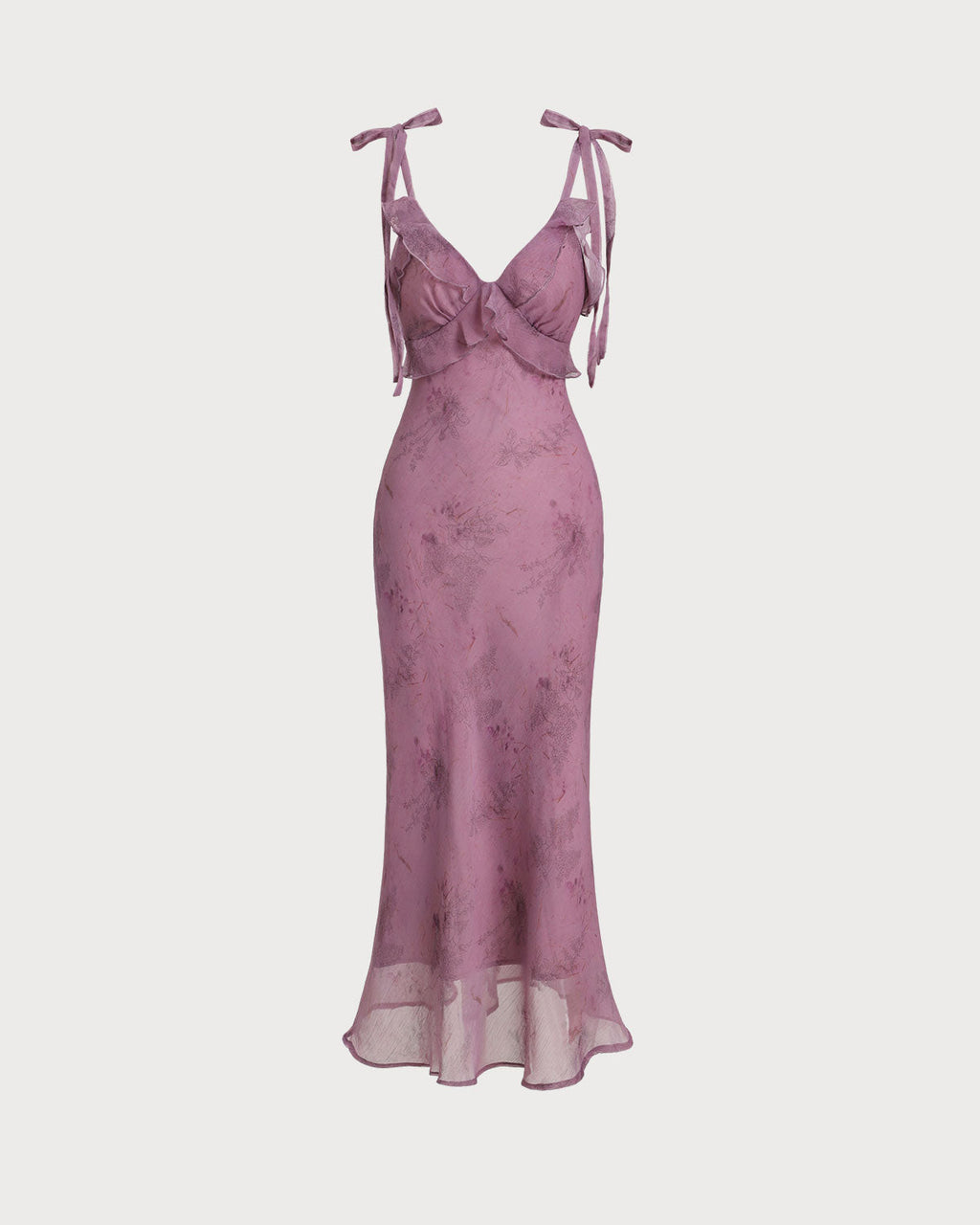 Violet Bloom Midi- dress
