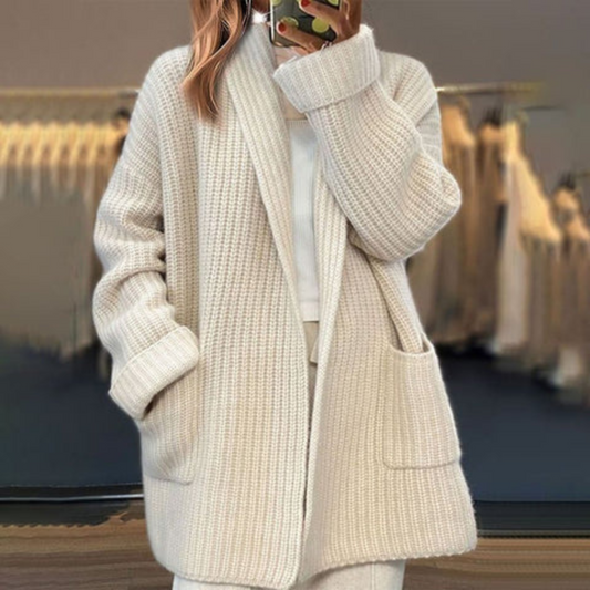open knit gardigan