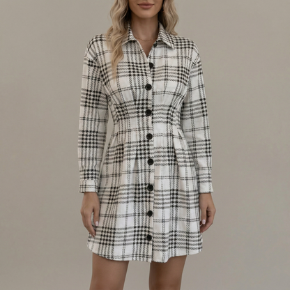 Graceful A-Line Shirt Dress