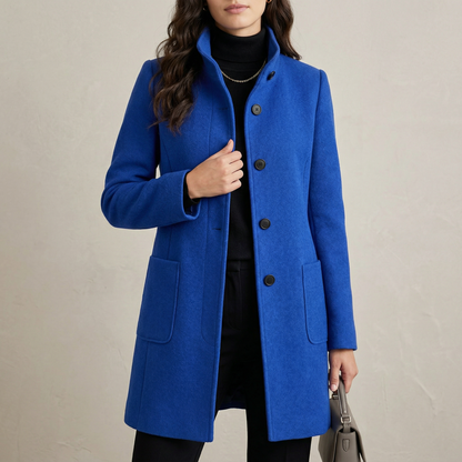 Ascend Wool-Blend Collar Coat