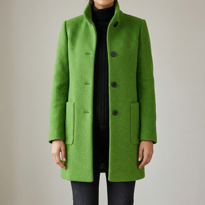 Ascend Wool-Blend Collar Coat