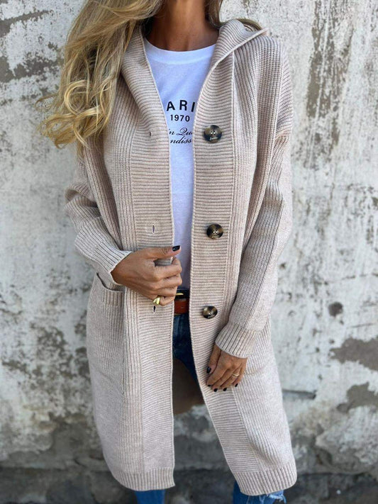 Elegant long knit gardigan