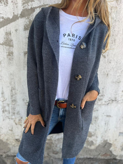 Elegant long knit gardigan