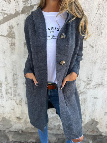 Elegant long knit gardigan
