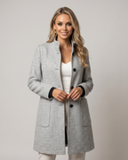 Ascend Wool-Blend Collar Coat