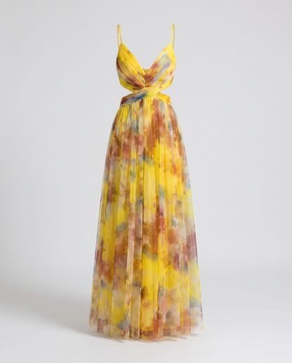 Floral Evening Dress