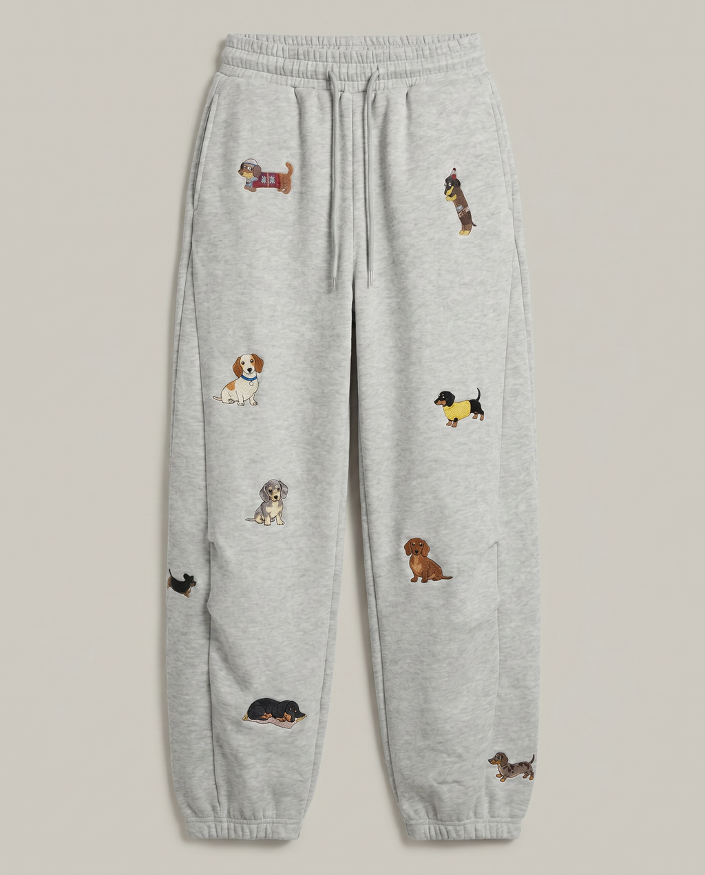Seaside Pup Embroidered Joggers