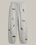 Seaside Pup Embroidered Joggers