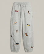 Seaside Pup Embroidered Joggers