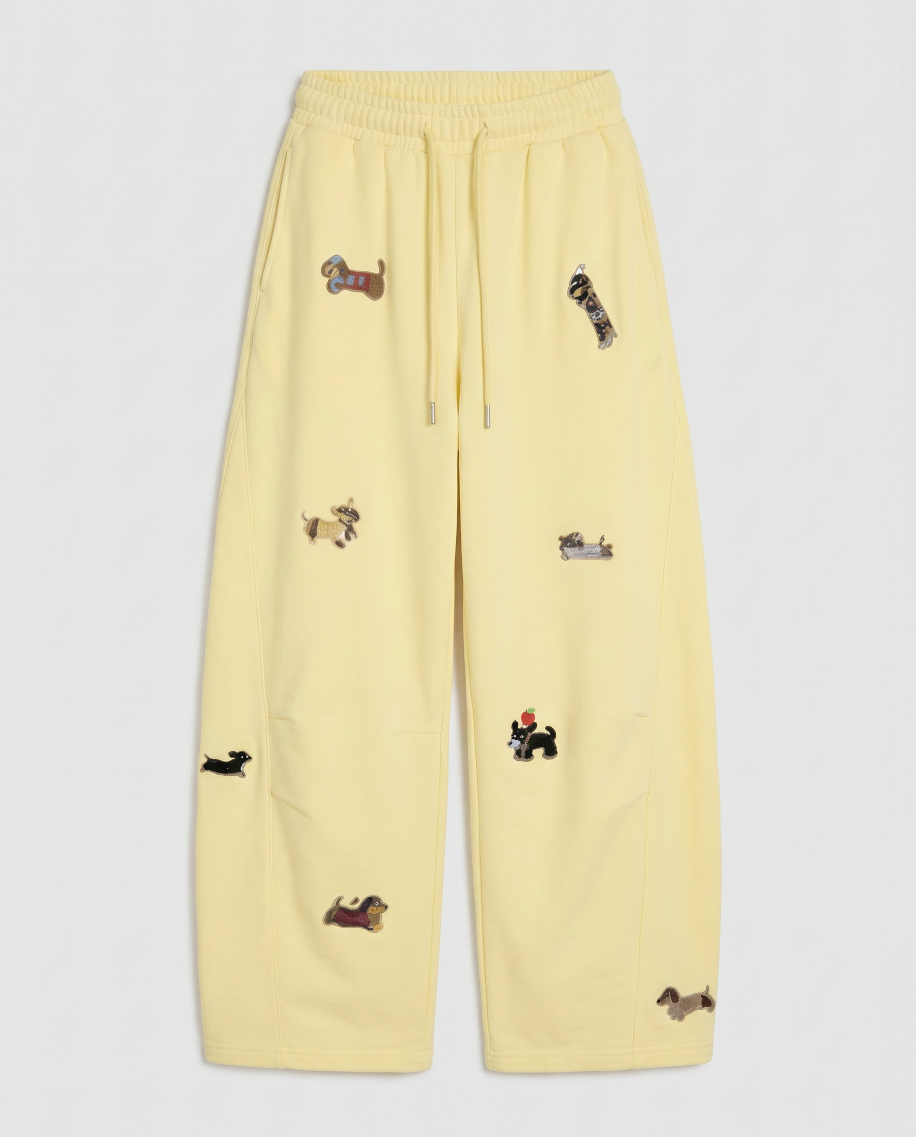 Seaside Pup Embroidered Joggers