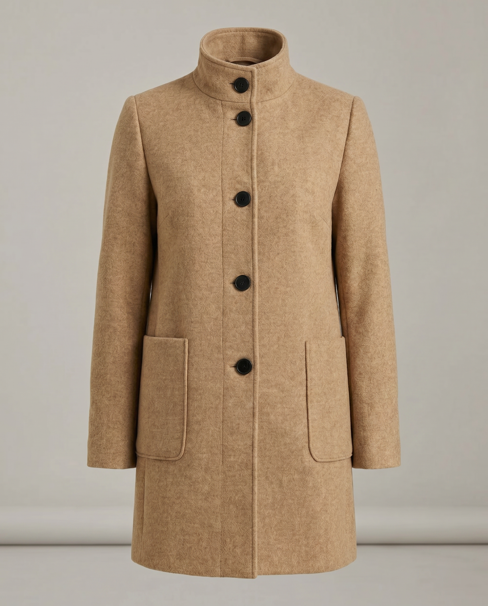 Ascend Wool-Blend Collar Coat