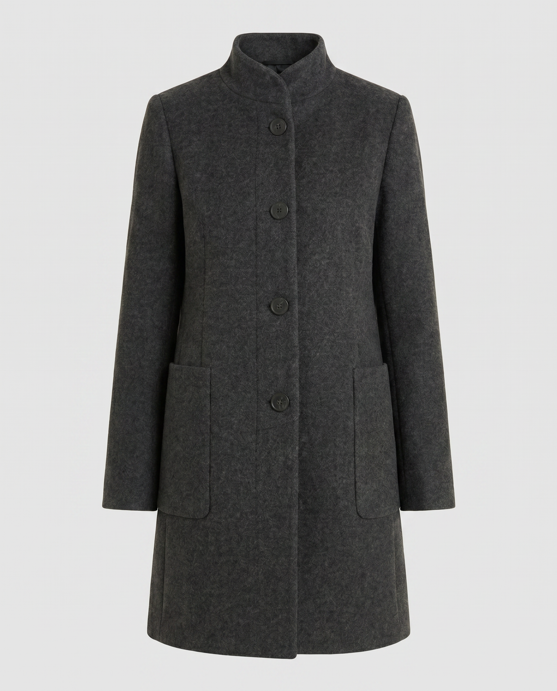 Ascend Wool-Blend Collar Coat