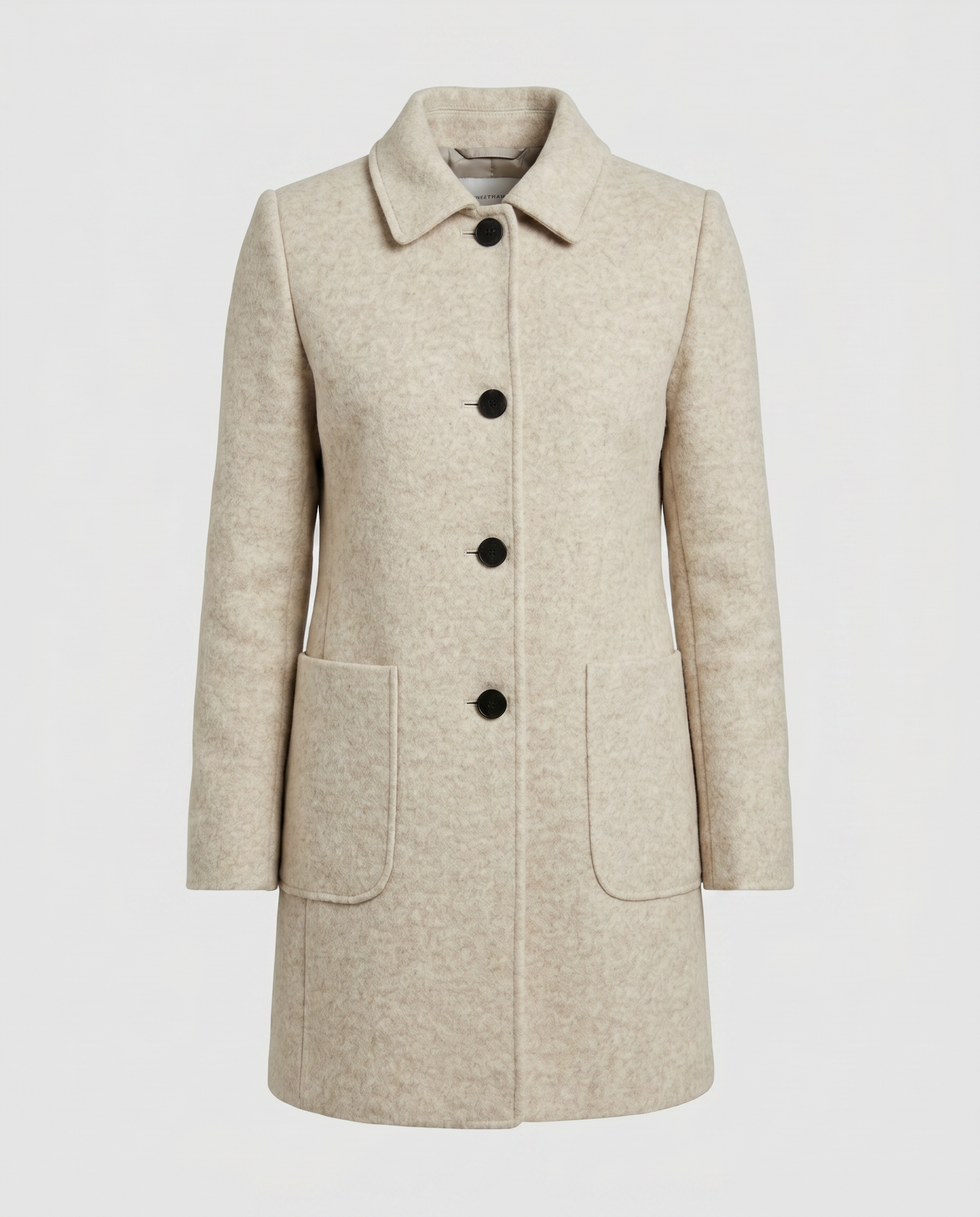 Ascend Wool-Blend Collar Coat