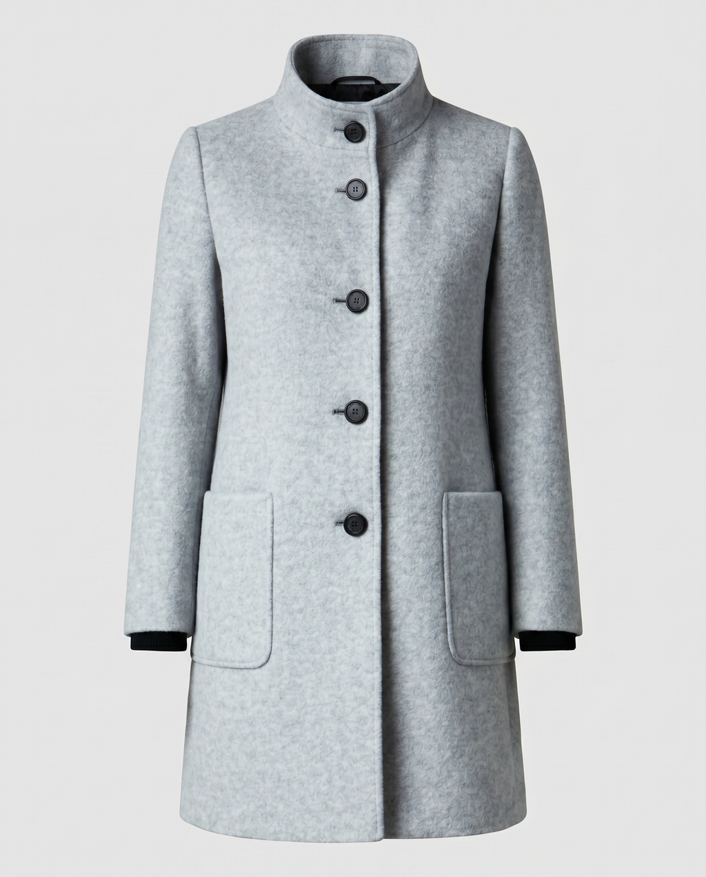 Ascend Wool-Blend Collar Coat