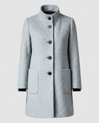 Ascend Wool-Blend Collar Coat