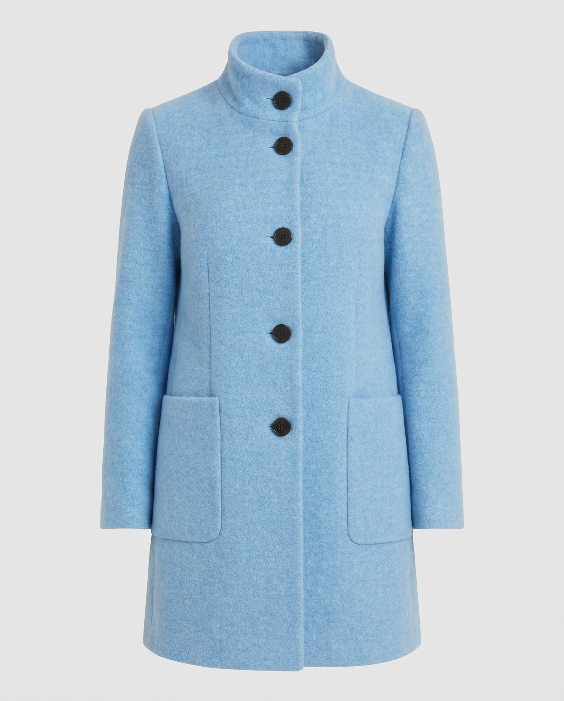 Ascend Wool-Blend Collar Coat
