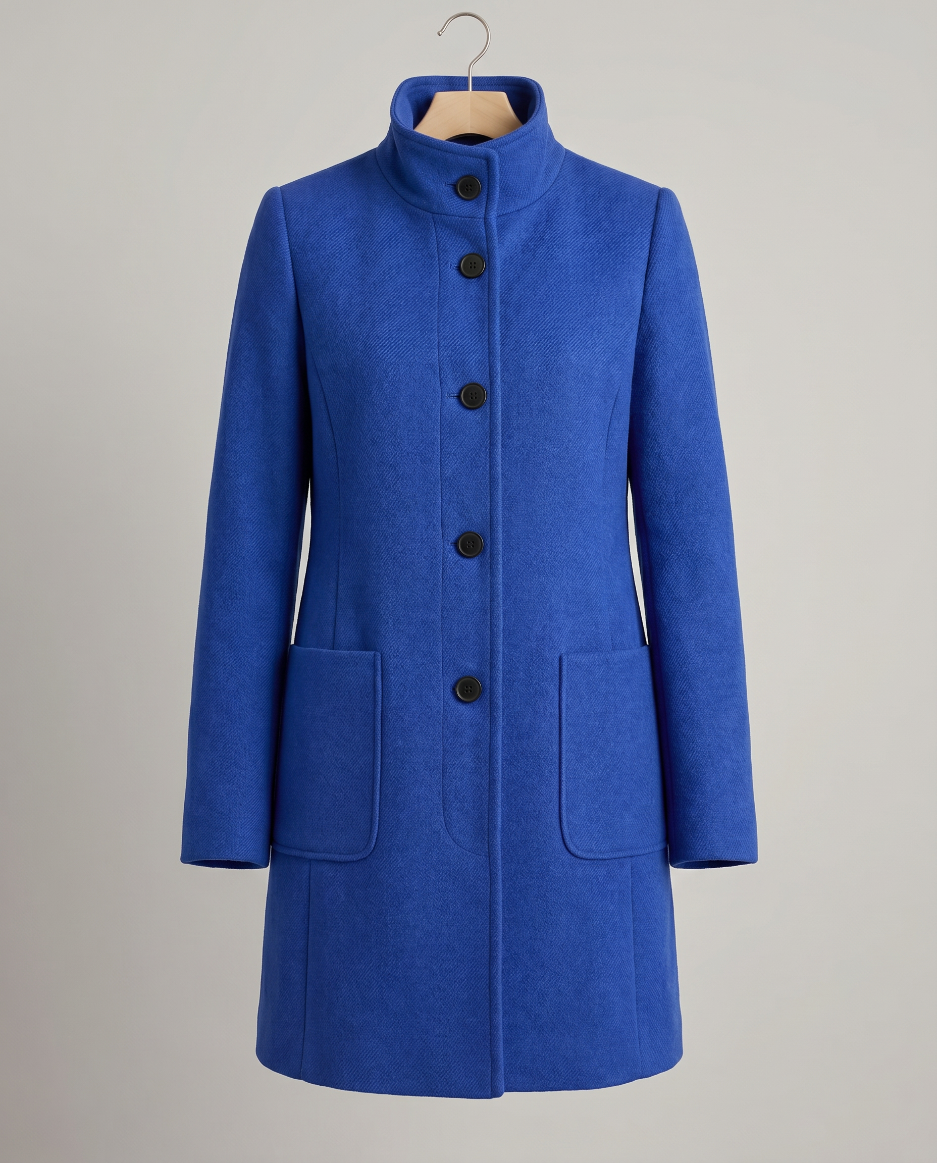 Ascend Wool-Blend Collar Coat