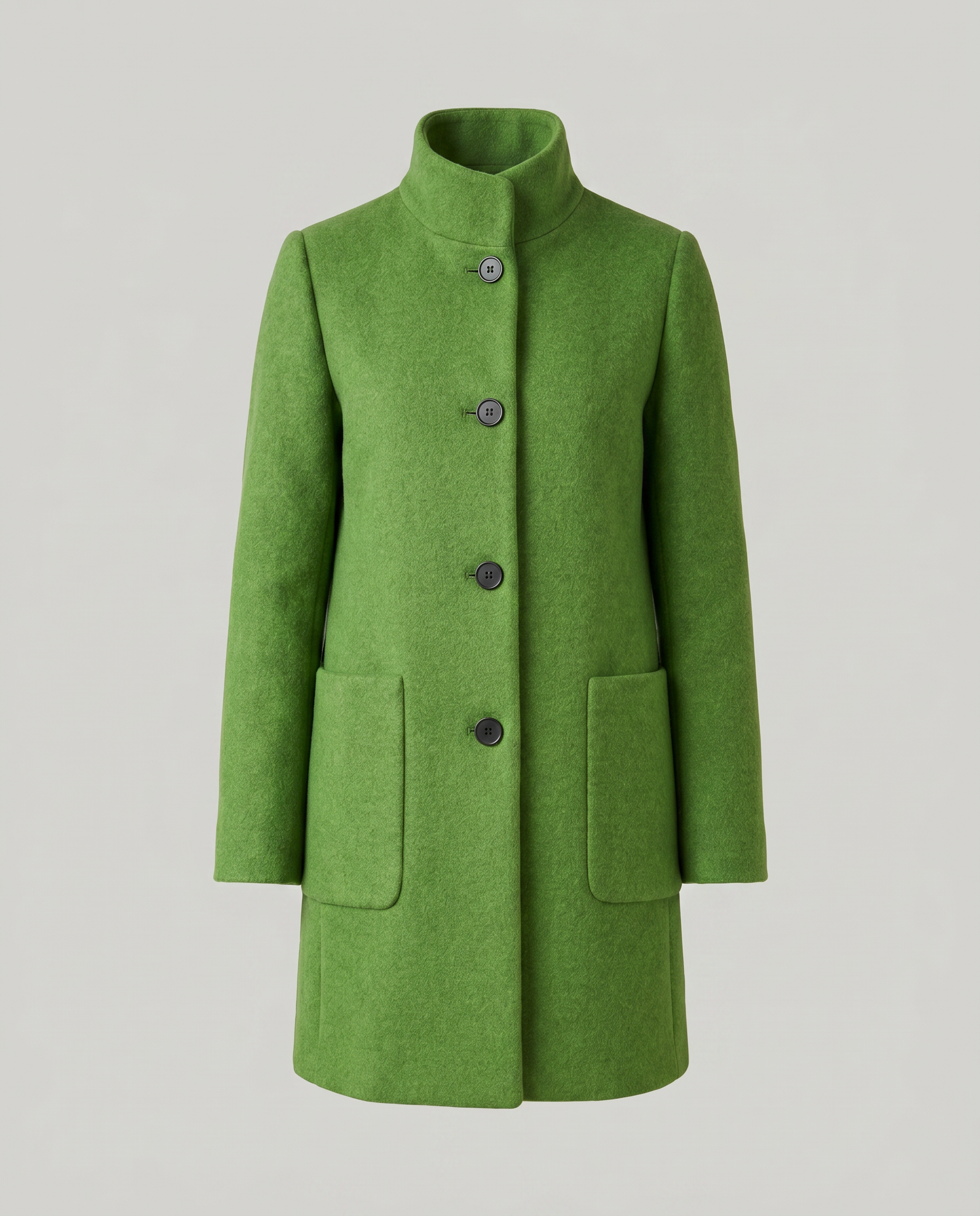 Ascend Wool-Blend Collar Coat
