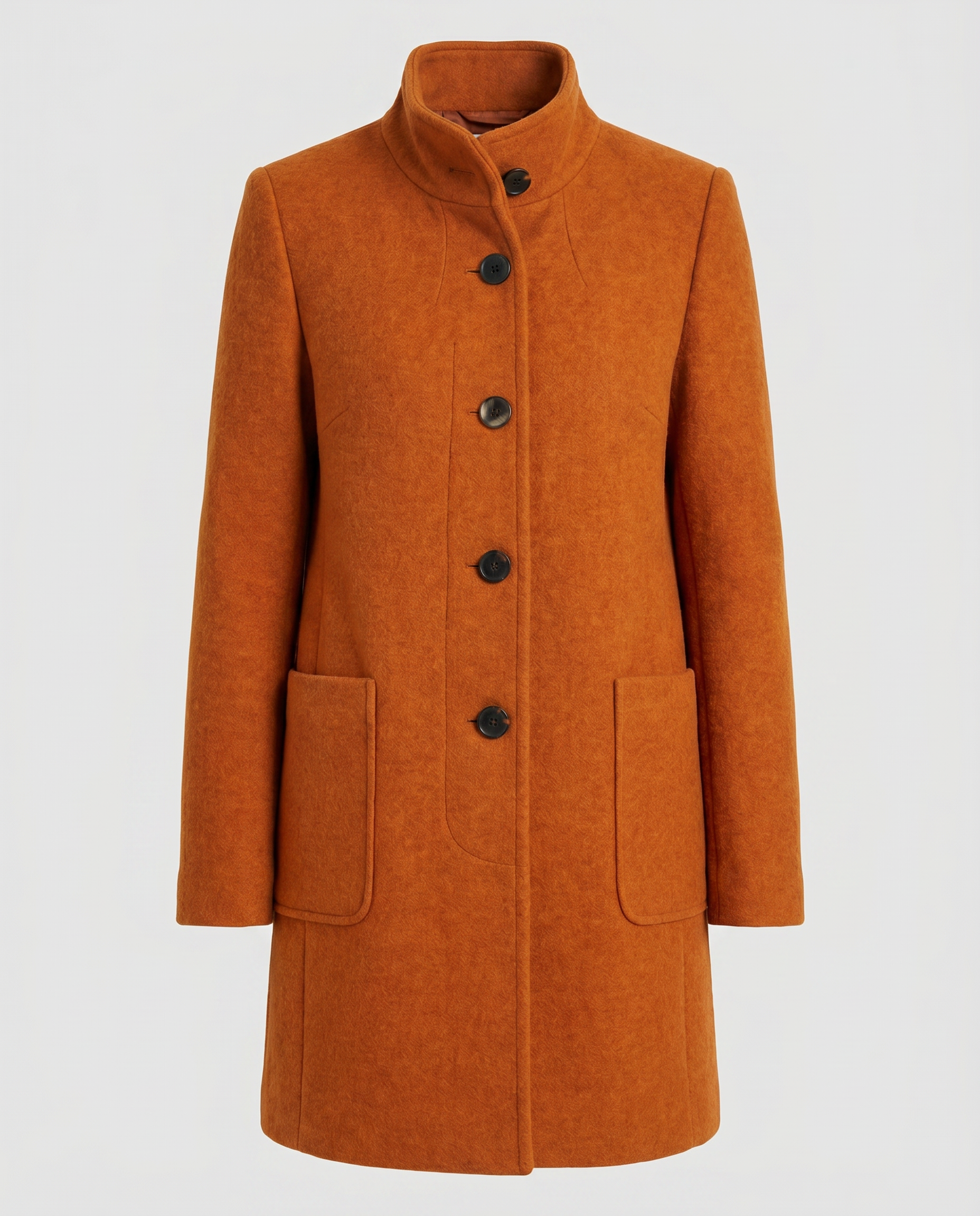 Ascend Wool-Blend Collar Coat