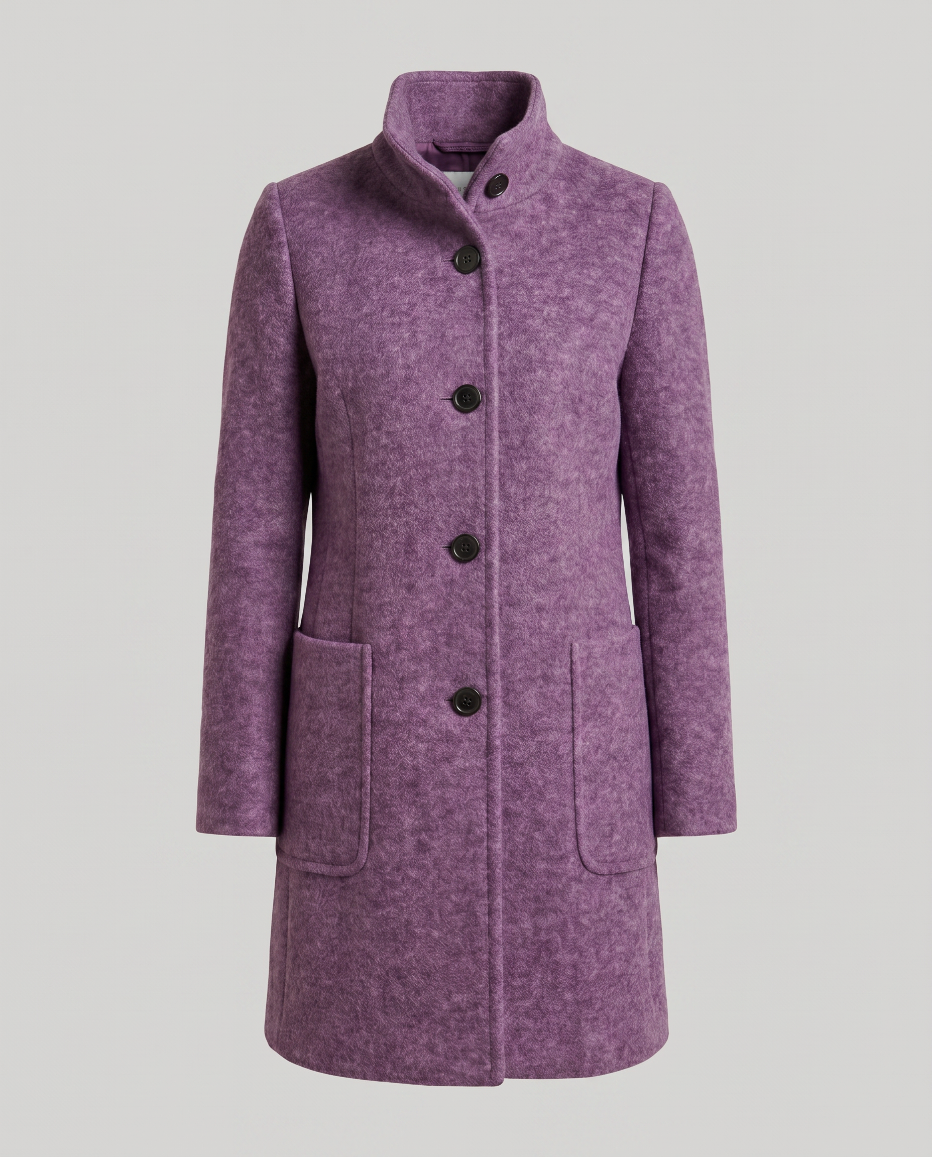 Ascend Wool-Blend Collar Coat