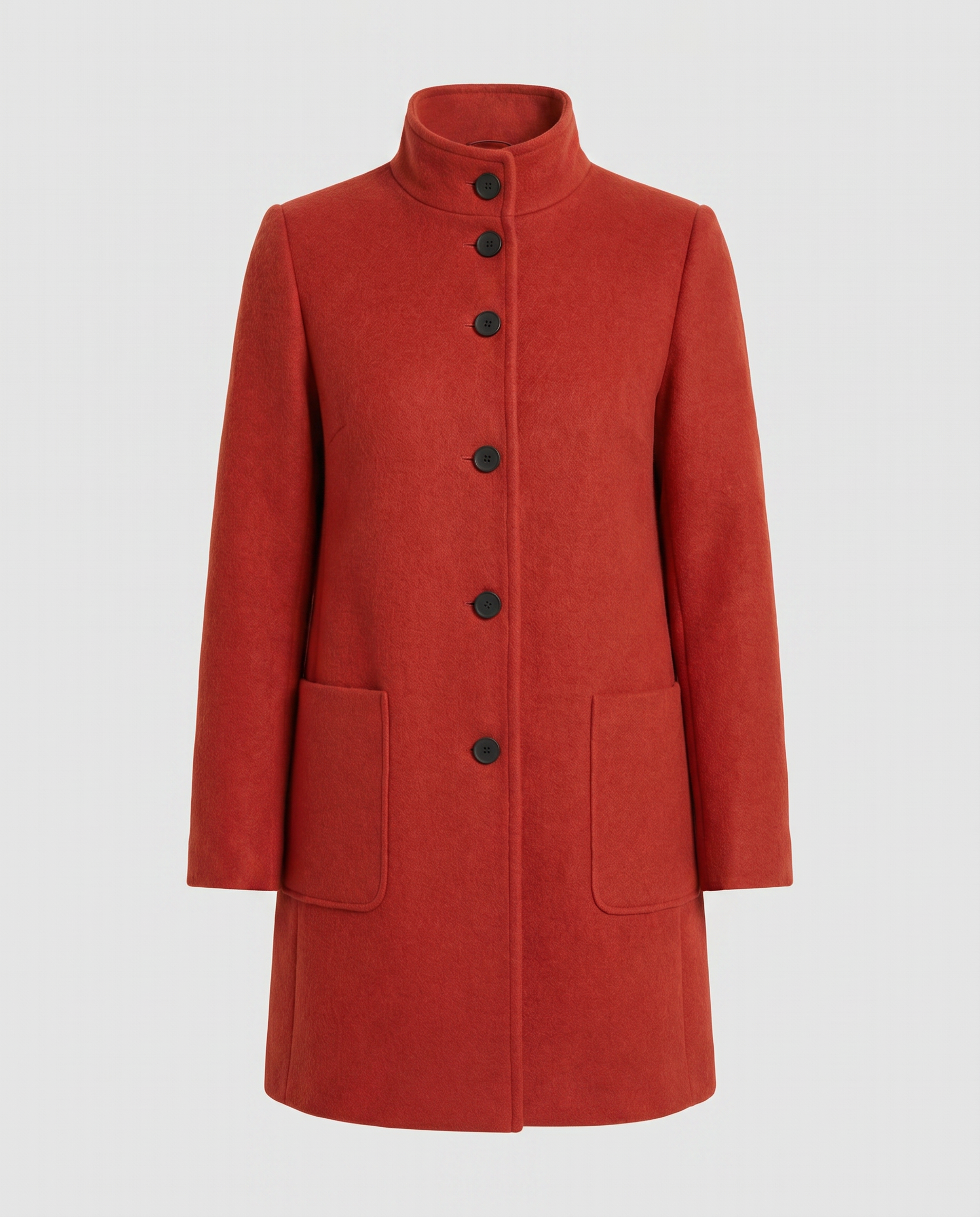 Ascend Wool-Blend Collar Coat