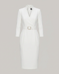 Refined dress with belt