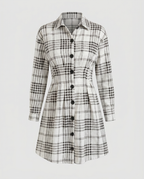 Graceful A-Line Shirt Dress