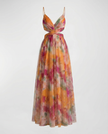 Floral Evening Dress