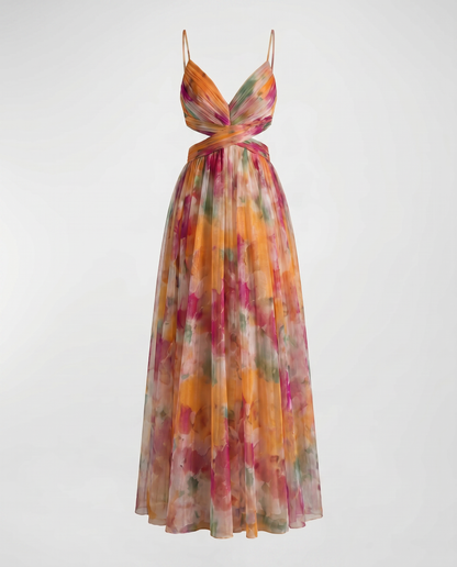 Floral Evening Dress