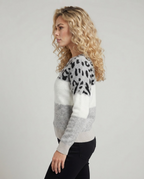Knitted leopard sweater