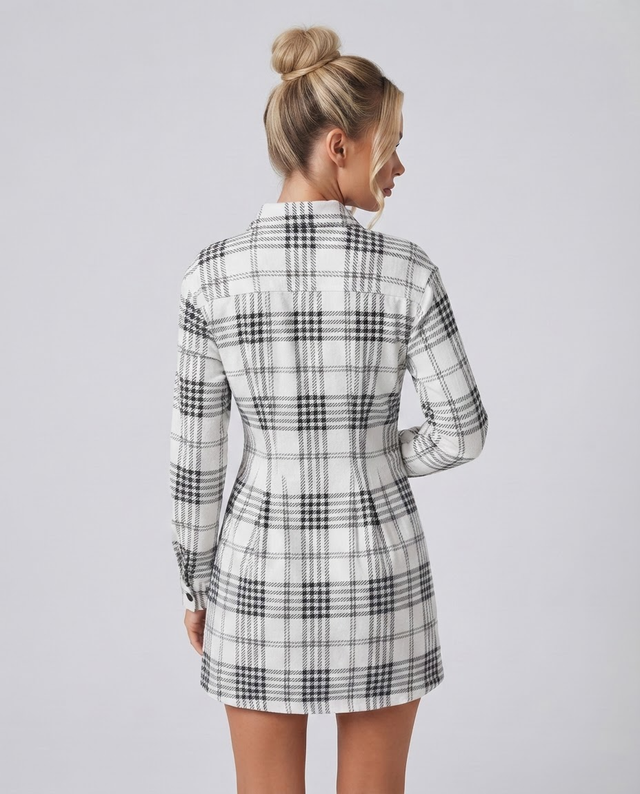 Graceful A-Line Shirt Dress
