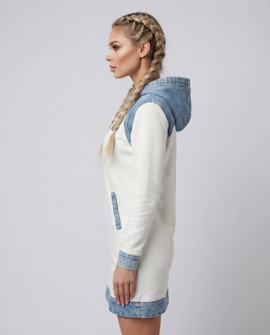 MoireHood Dress