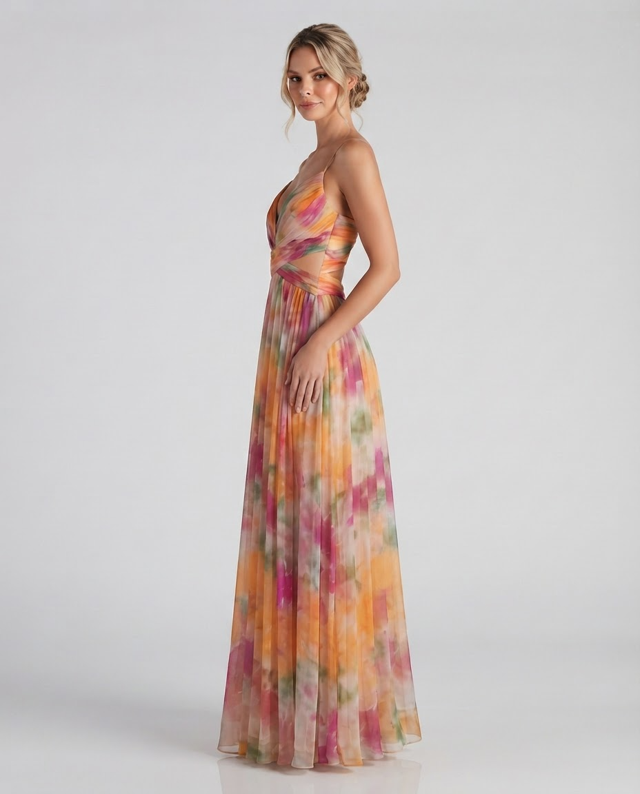 Floral Evening Dress