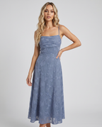 Elegant Ruched Maxi Dress
