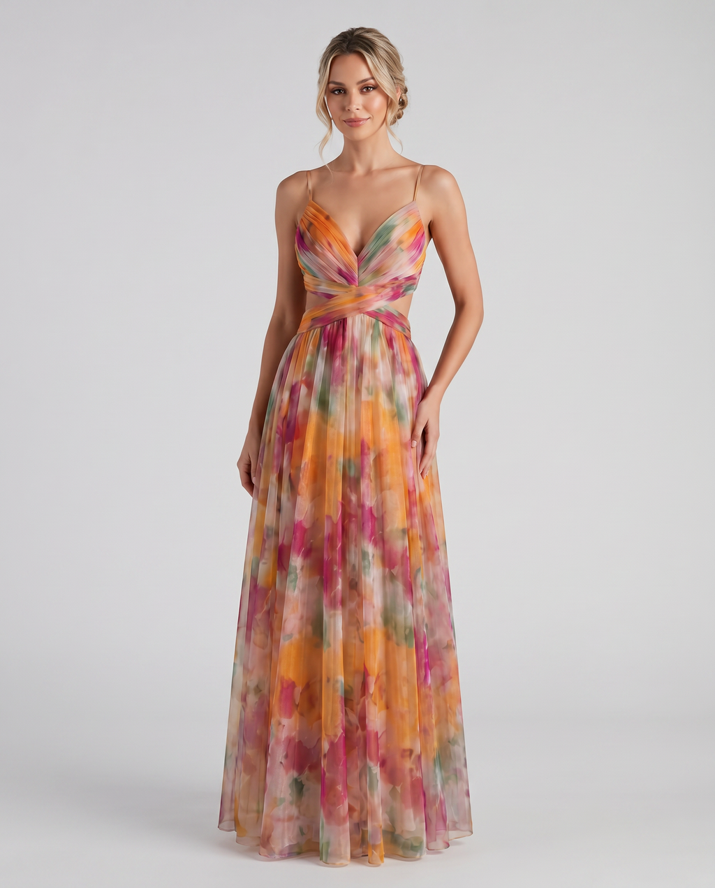 Floral Evening Dress