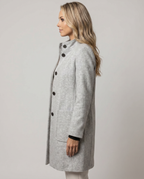 Ascend Wool-Blend Collar Coat