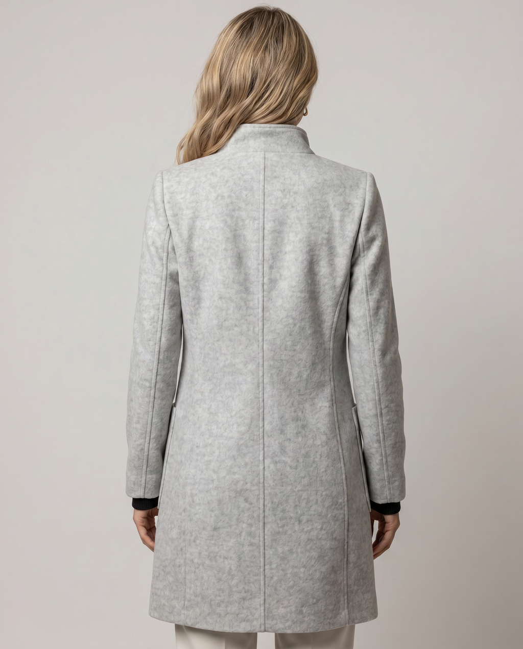 Ascend Wool-Blend Collar Coat