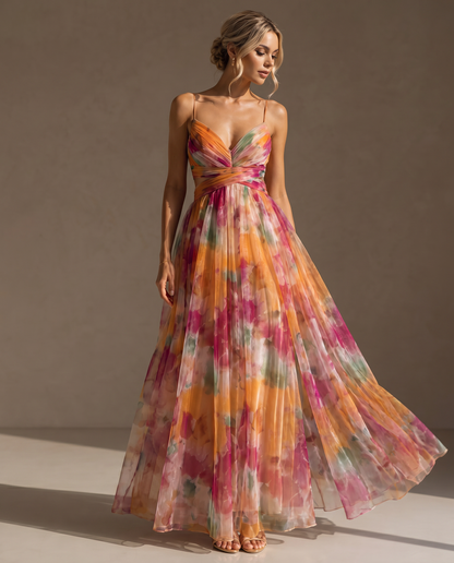 Floral Evening Dress