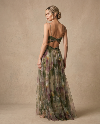 Floral Evening Dress