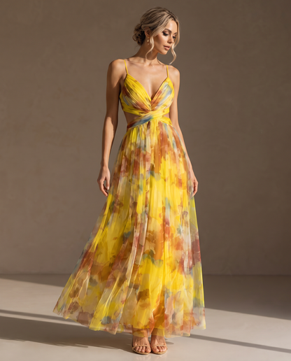 Floral Evening Dress