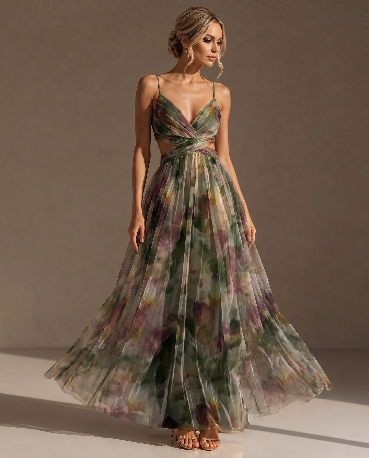 Floral Evening Dress